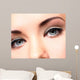 Beautiful Eyes with Makeup Wall Decal