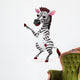 Zebra Cartoon Wall Decal
