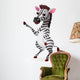 Zebra Cartoon Wall Decal
