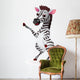 Zebra Cartoon Wall Decal