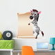 Zebra with Blank Paper Wall Decal