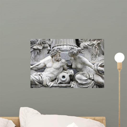 Detail Pallas-athene Fountain Vienna Wall Decal