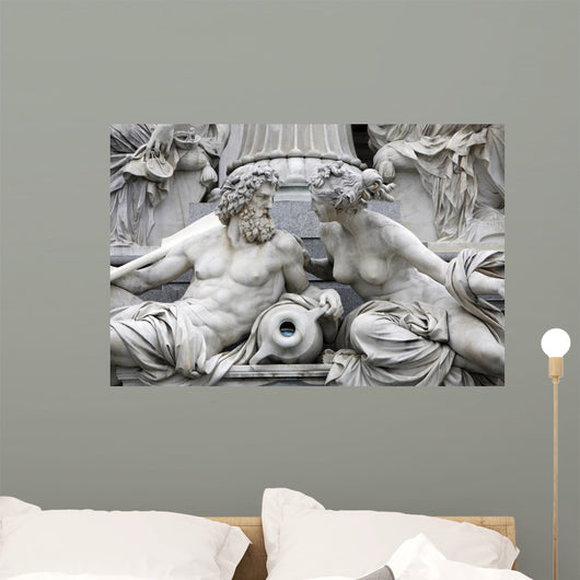 Detail Pallas-athene Fountain Vienna Wall Decal