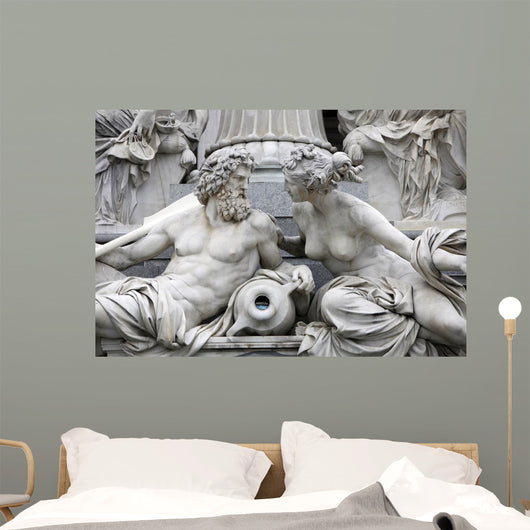 Detail Pallas-athene Fountain Vienna Wall Decal