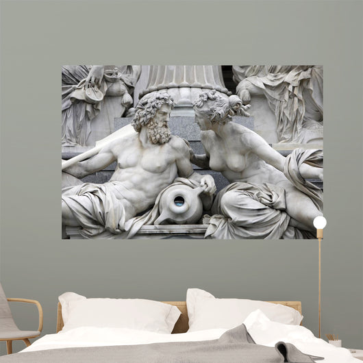 Detail Pallas-athene Fountain Vienna Wall Decal