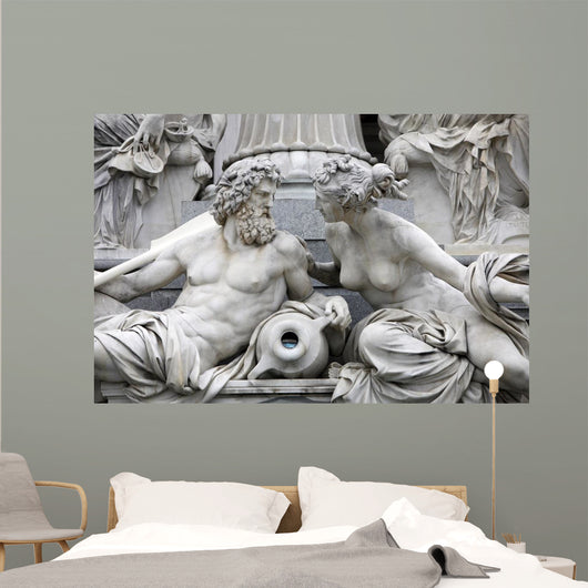 Detail Pallas-athene Fountain Vienna Wall Decal