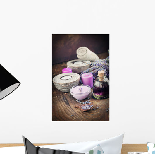 Lavender Spa Setting Wall Decal