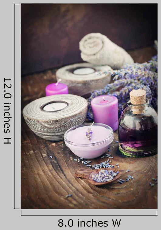 Lavender Spa Setting Wall Decal