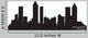 Atlanta Georgia Skyline Detailed Wall Decal