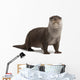 Curious European Otter Wall Decal