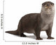 Curious European Otter Wall Decal