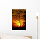 Tree Silhouetted against the Sunset Wall Decal
