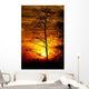 Tree Silhouetted against the Sunset Wall Decal