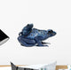 Female Blue and Black Wall Decal