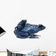 Female Blue and Black Wall Decal