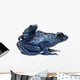 Female Blue and Black Wall Decal