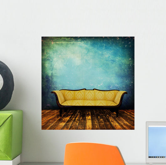 Sofa Interior Grunge Wall Decal