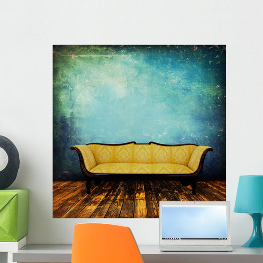 Sofa Interior Grunge Wall Decal