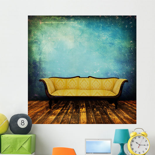 Sofa Interior Grunge Wall Decal