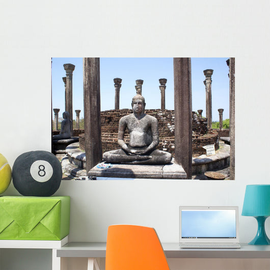 Buddha and Vatadage Wall Decal