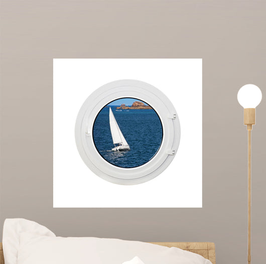 Window Sea and Sailing Wall Decal