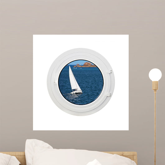Window Sea and Sailing Wall Decal