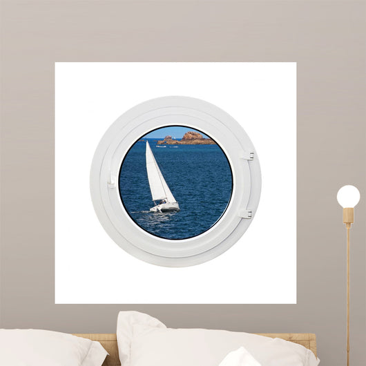 Window Sea and Sailing Wall Decal