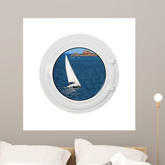 Window Sea and Sailing Wall Decal