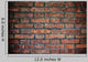 Red Brick Wall Urban Wall Decal