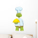 Funny Turtle Chef Wall Decal
