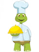 Funny Turtle Chef Wall Decal