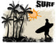 Surf Poster Wall Decal