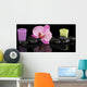 Spa Stones with Orchid Wall Decal