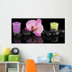 Spa Stones with Orchid Wall Decal