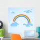 Sky with Rainbow Vector Wall Decal