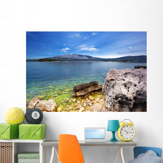 Lakeside Landscape Wall Decal