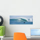 Surfing Giant Waves Wall Decal