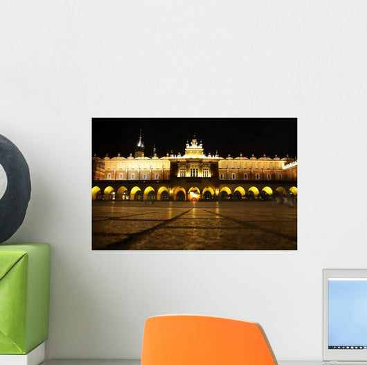 Krakow Square Night Wall Decal