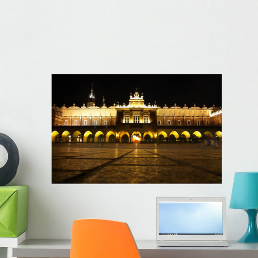 Krakow Square Night Wall Decal