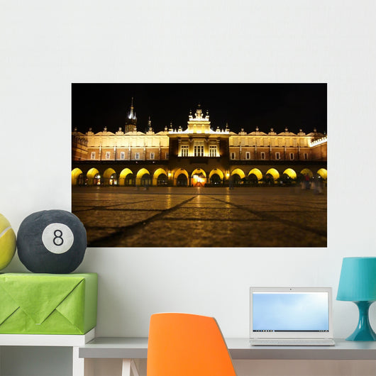 Krakow Square Night Wall Decal