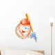 Baseball Mascot Wall Decal