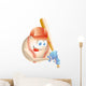 Baseball Mascot Wall Decal