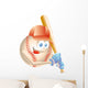 Baseball Mascot Wall Decal