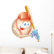 Baseball Mascot Wall Decal