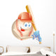 Baseball Mascot Wall Decal