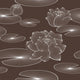 Lotus Flower Seamless Pattern Wall Decal