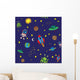 Seamless Outer Space Pattern Wall Decal