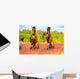 Two Horses Rearing up Wall Decal