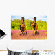 Two Horses Rearing up Wall Decal