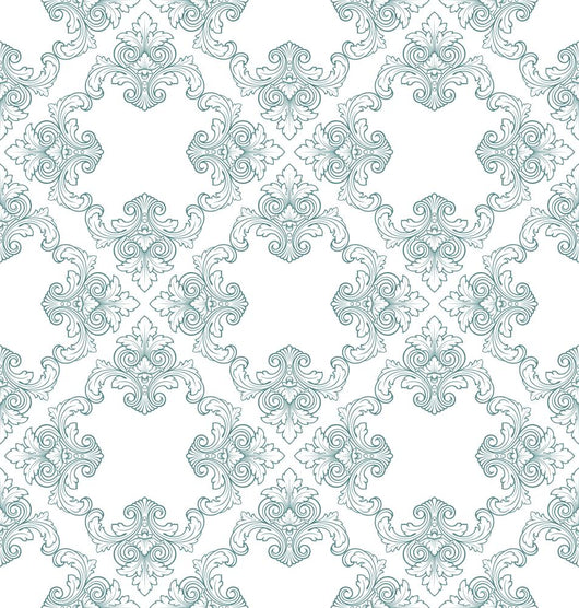 Vector Seamless Vintage Damask Wall Decal